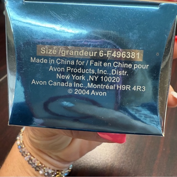 Avon Sterling Silver Diamond accent Ring with genuine stones size 6 NIB vintage - Picture 6 of 7